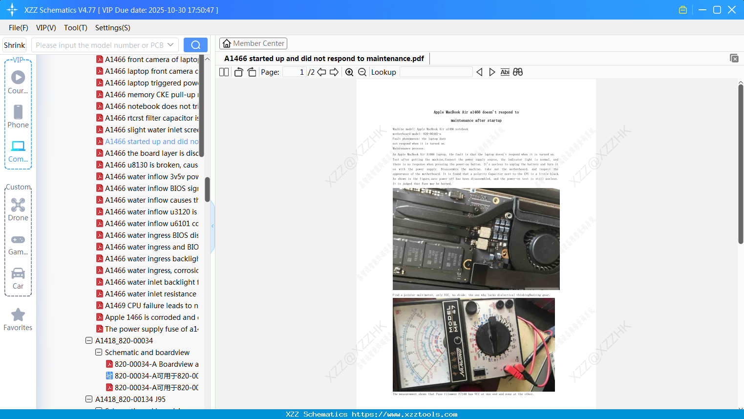 Laptop Apple A1466 Started Up And Did Not Respond To Maintenance